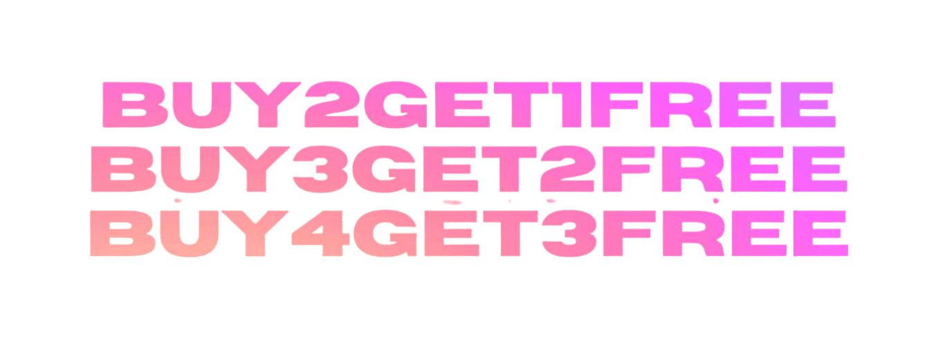 buy2get1free buy3get2free buy4get3free 3